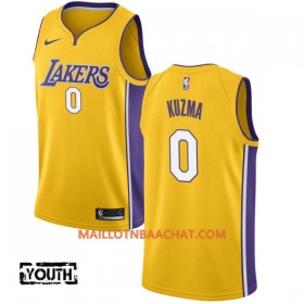 Maillot NBA Los Angeles Lakers Kyle Kuzma 0 Nike 2017-18 Or Swingman - Enfant